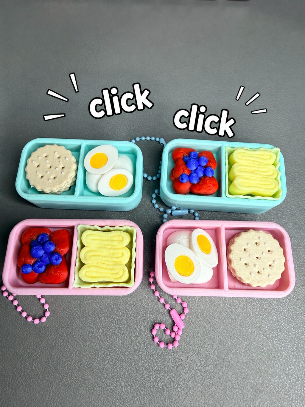 Lunchable Clicker Keychain 🍱✨